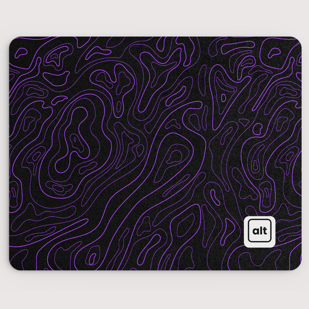 Purple Black Damascus Mousepad - Cinch Gaming