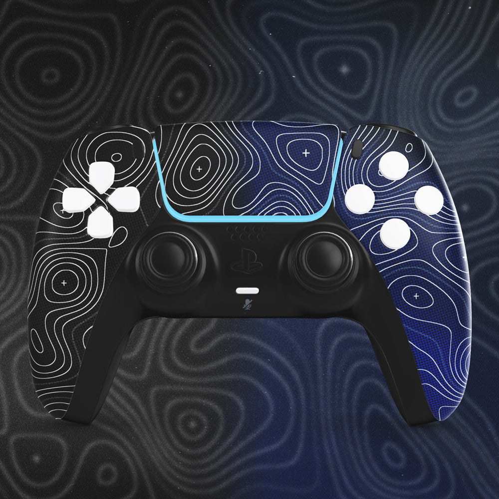 Quick Ships Dual Damascus Blue Pro Cinch PS5