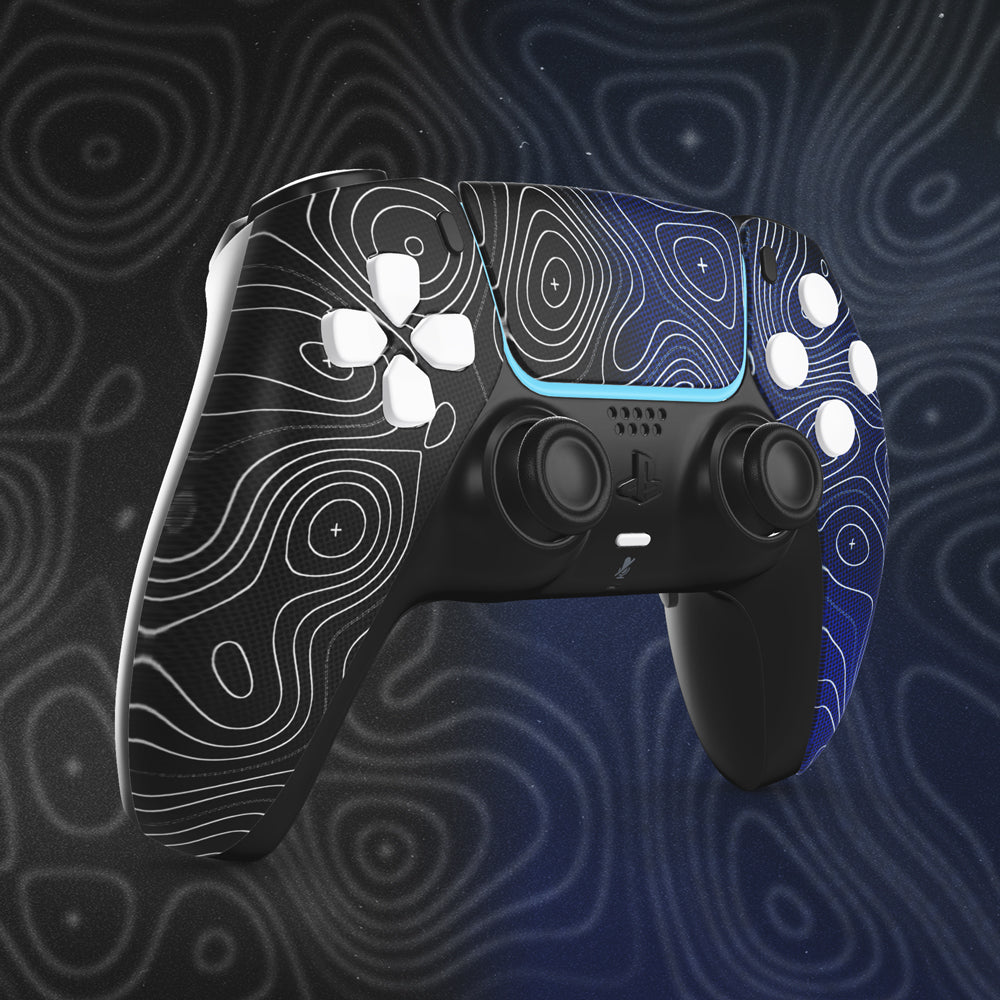 Quick Ships Dual Damascus Blue Pro Cinch PS5