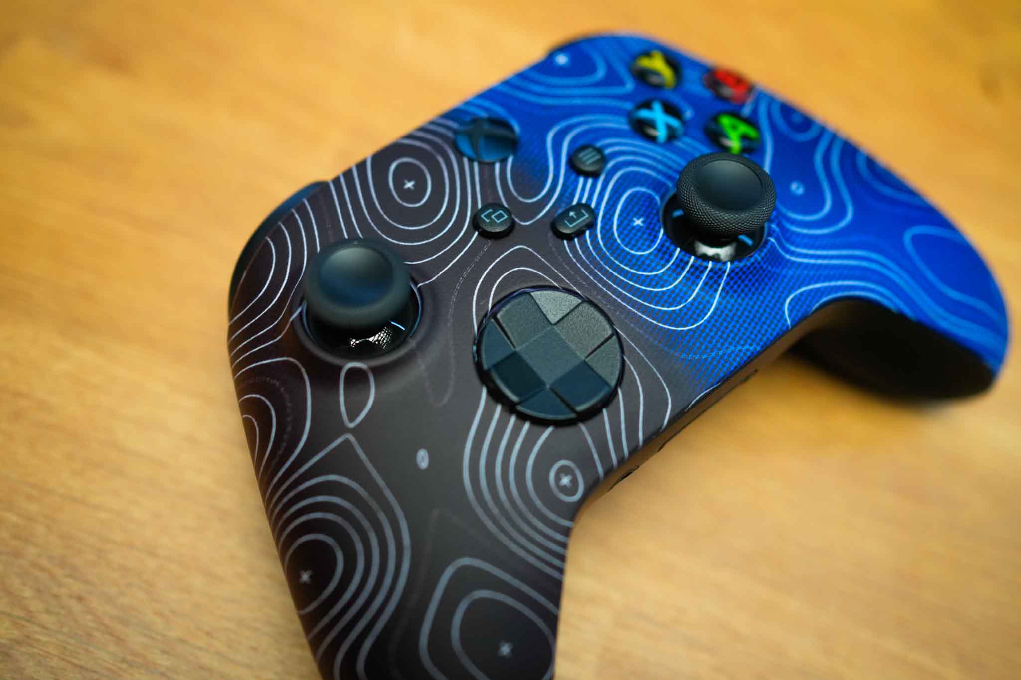 Quick Ships Dual Damascus Blue Pro Cinch Xbox