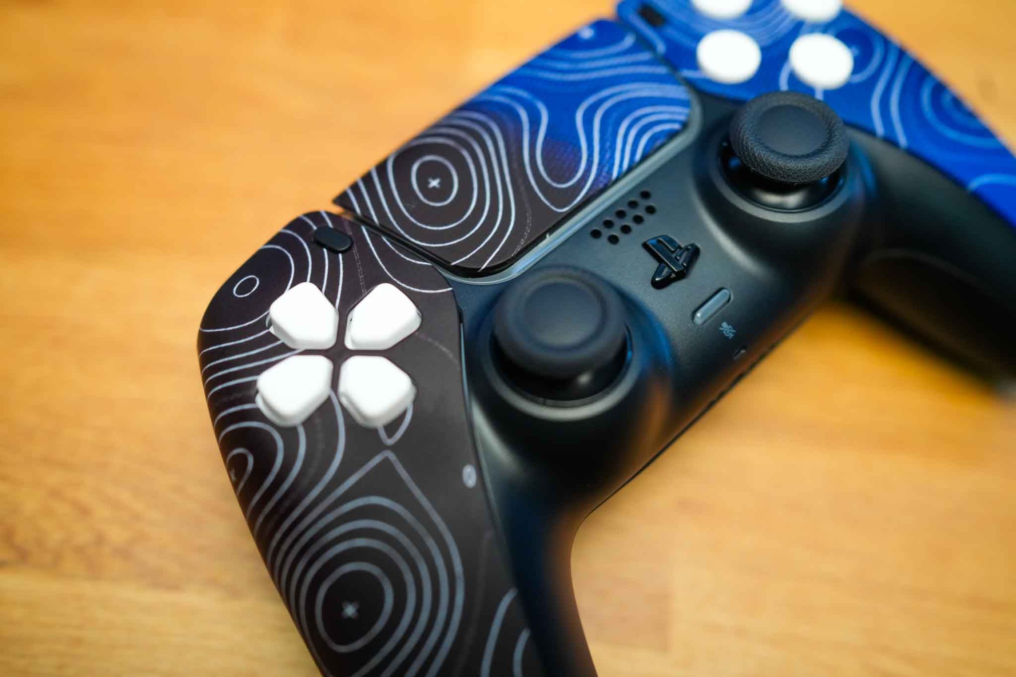 Quick Ships Dual Damascus Blue Pro Cinch PS5