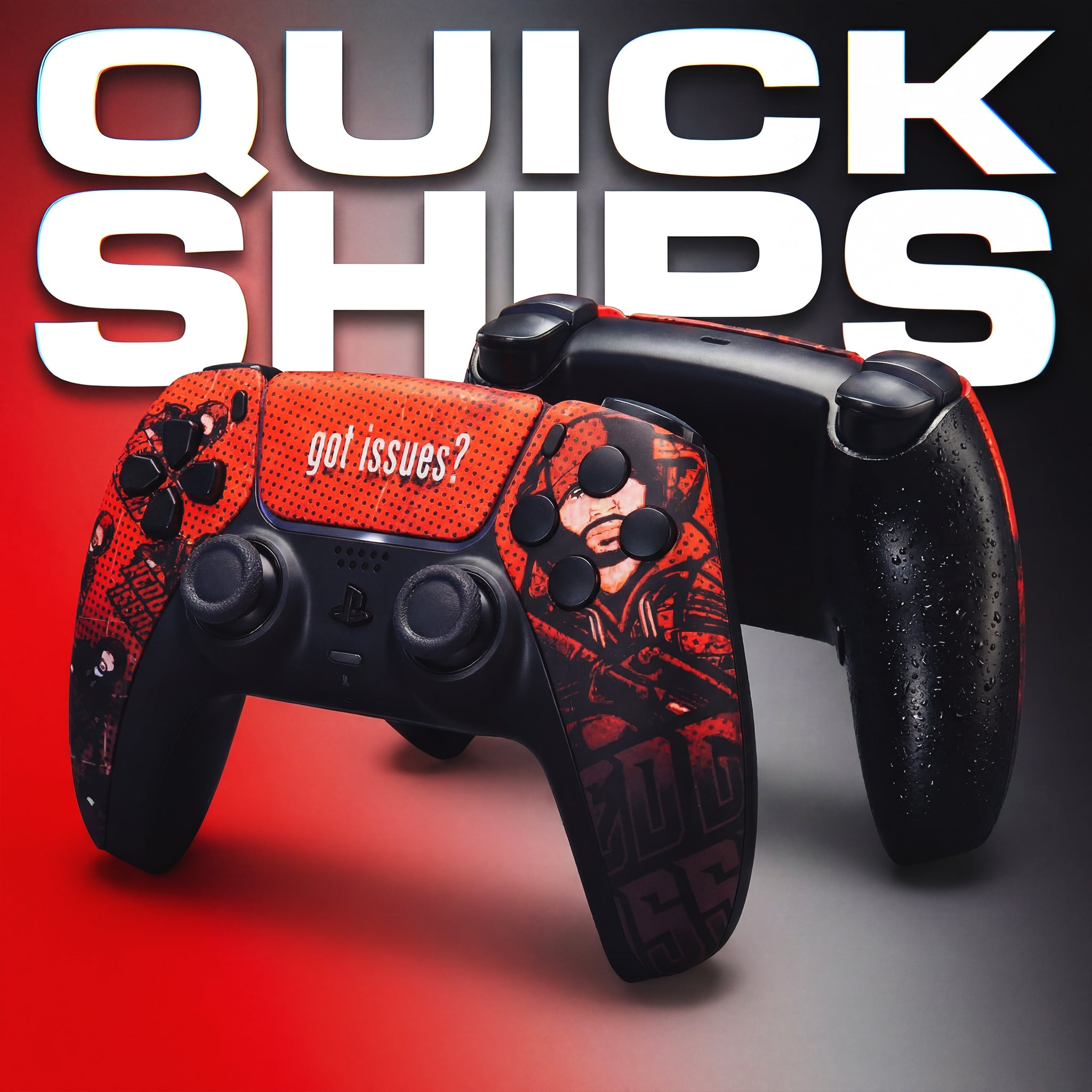 Quick Ships Red Got Issues PS5 Pro Controller