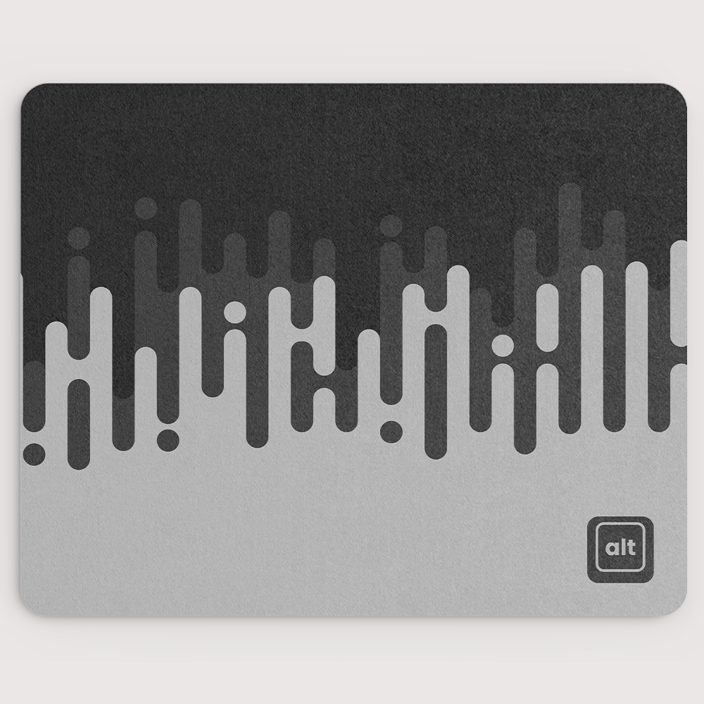 Linear Waves Monochrome Mousepad - Cinch Gaming