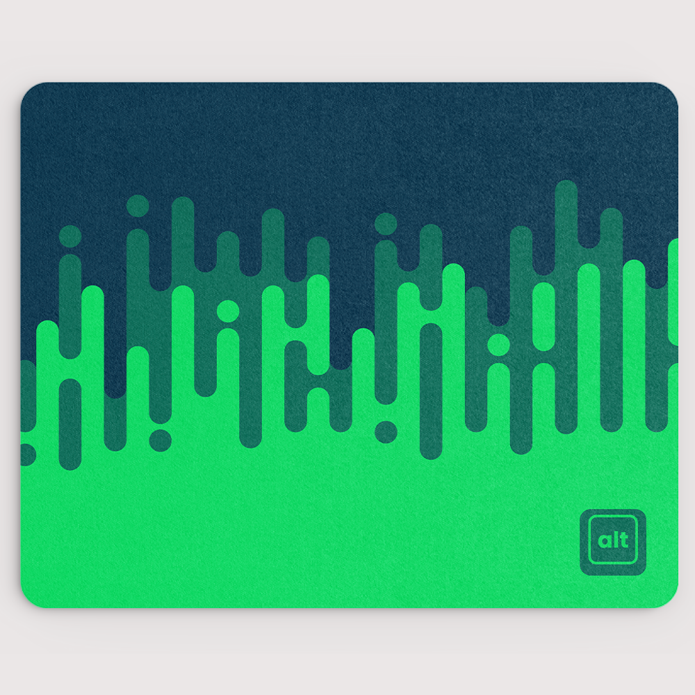 Linear Waves Forest Mousepad - Cinch Gaming