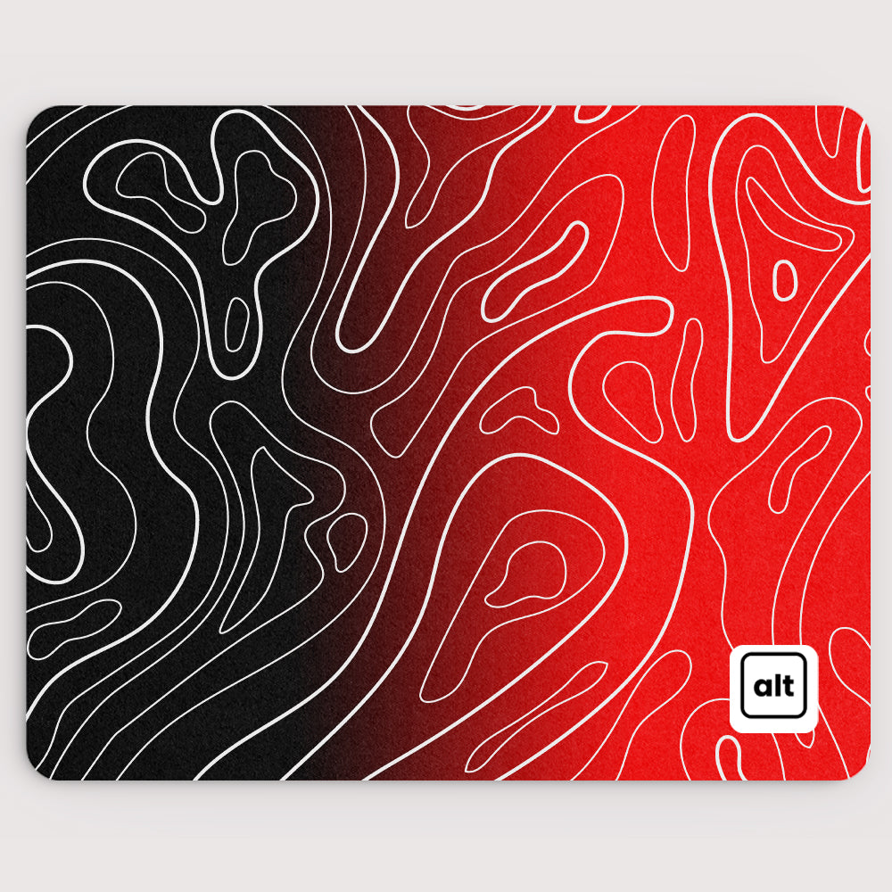 Flamin Ombre Damascus Mousepad - Cinch Gaming