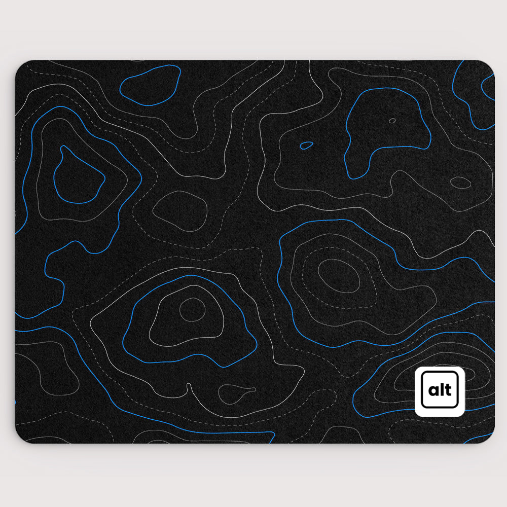 Dark Inverted Blue Damascus - Cinch Gaming
