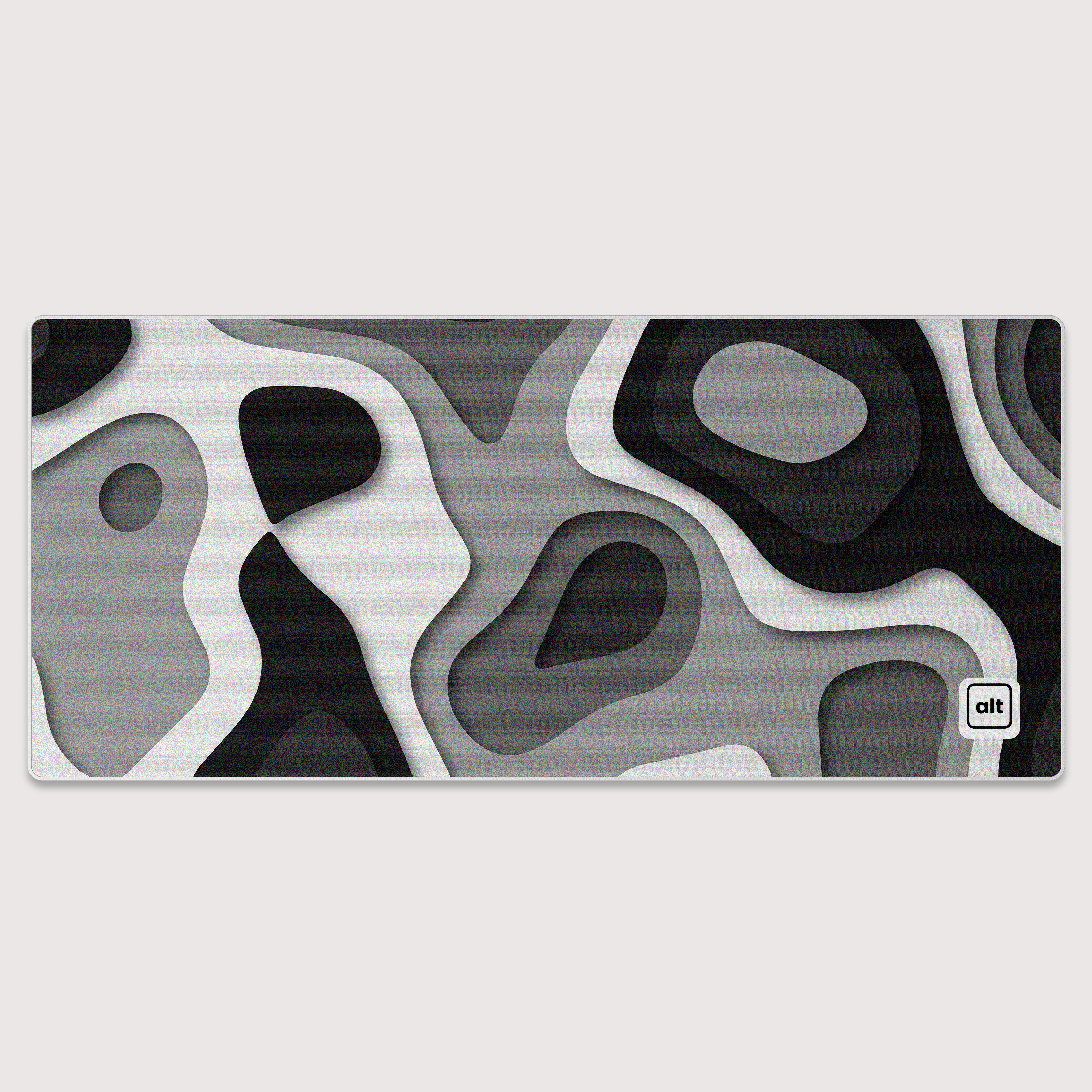 Topo Monochrome Mousepad - Cinch Gaming