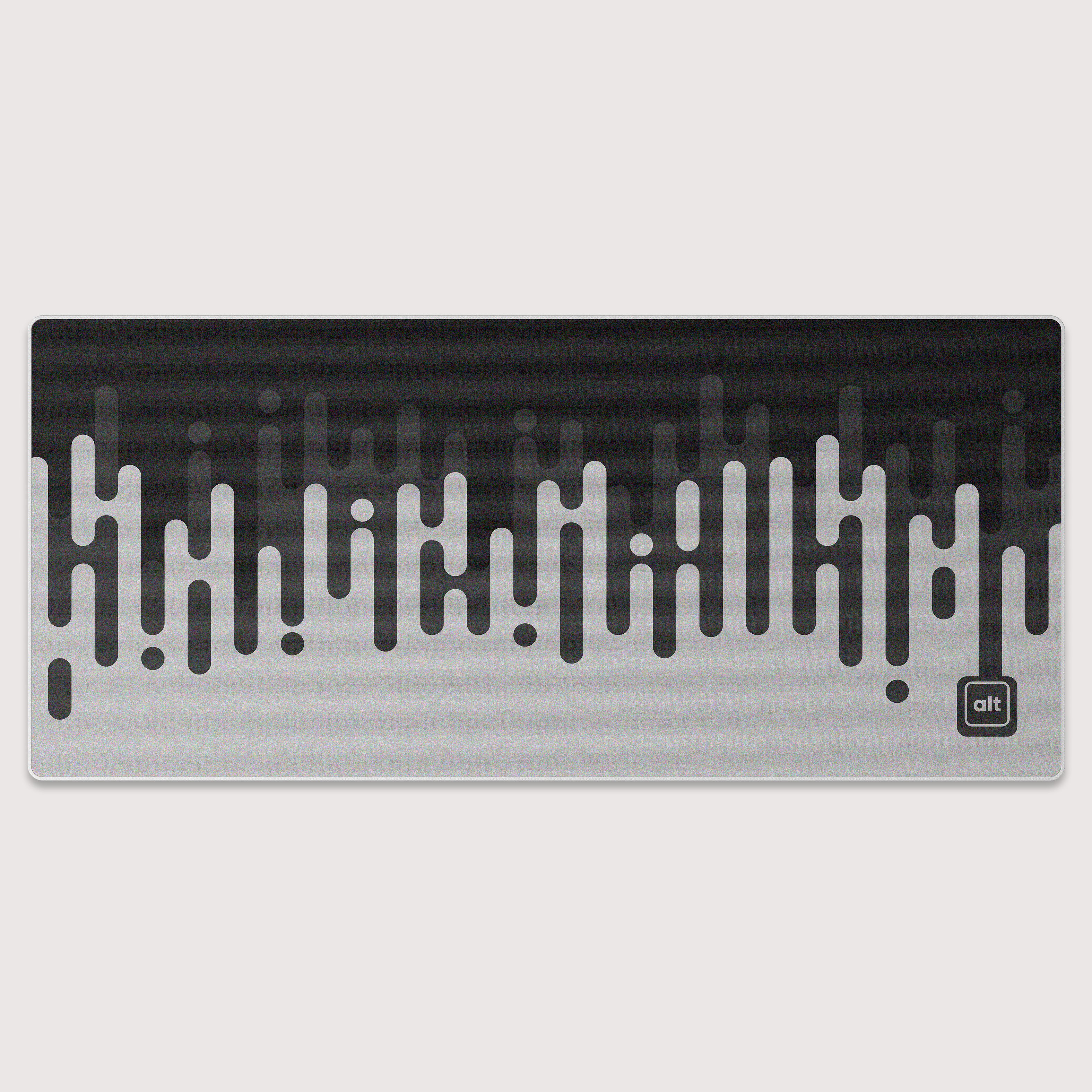 Linear Waves Monochrome Mousepad - Cinch Gaming