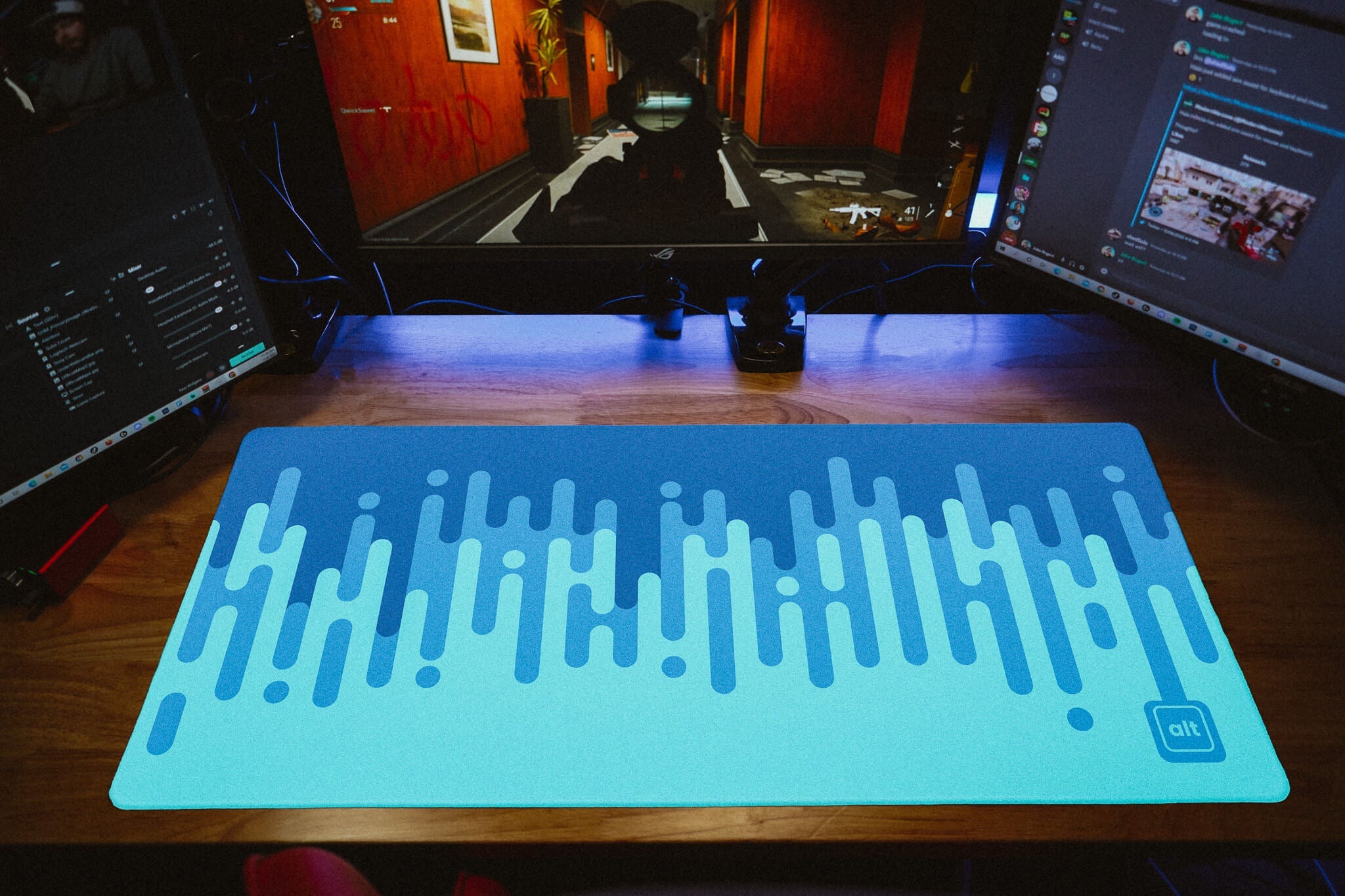 Linear Waves Atlantic Mousepad - Cinch Gaming