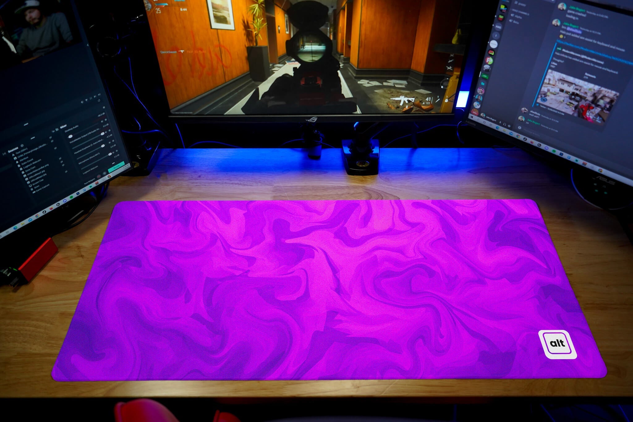 Violet Liquify Mousepad - Cinch Gaming