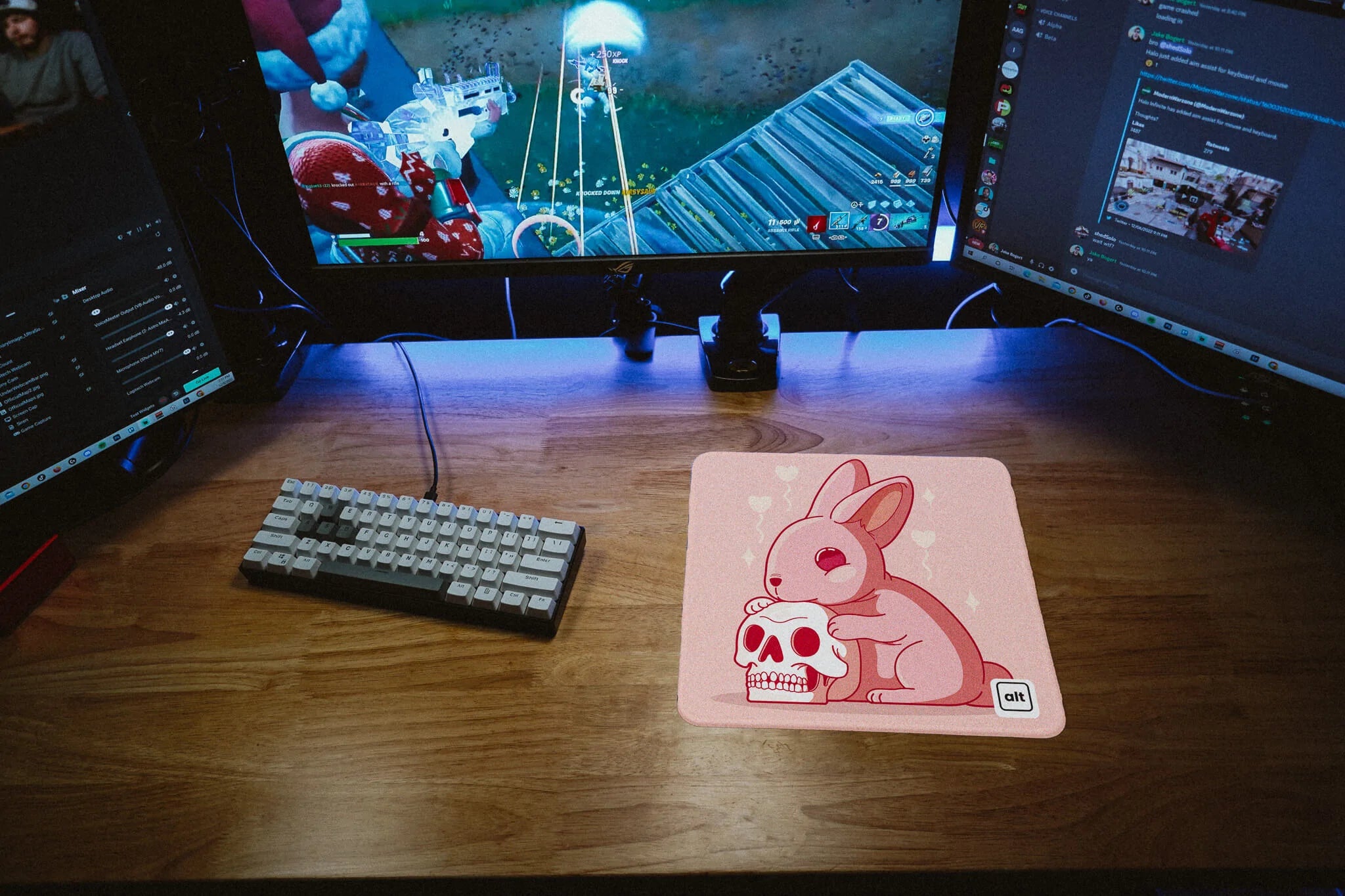 Bunny Skull Mousepad - Cinch Gaming