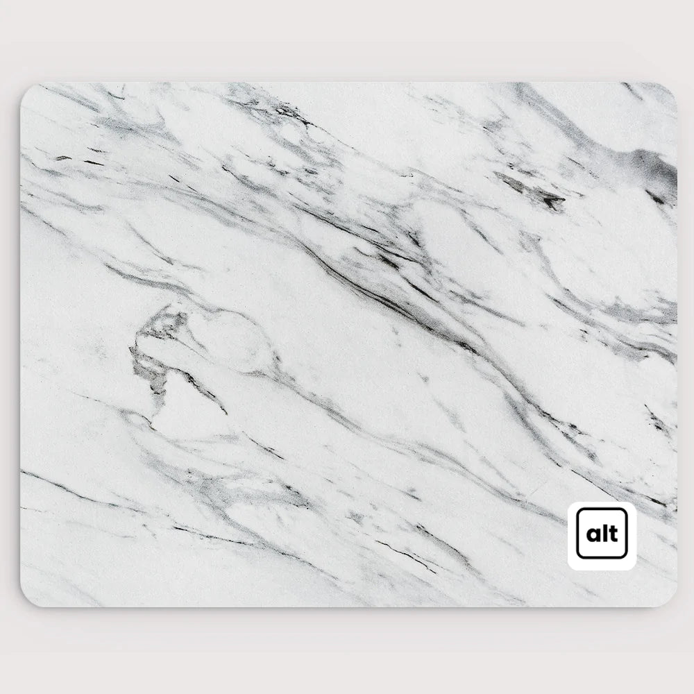 White Marble Mousepad - Cinch Gaming